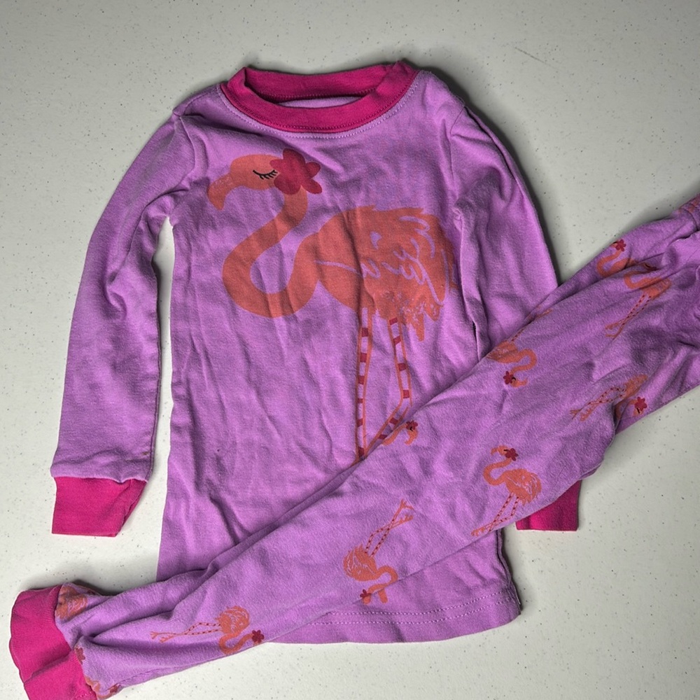 Little Girls Flamingo Pj Set